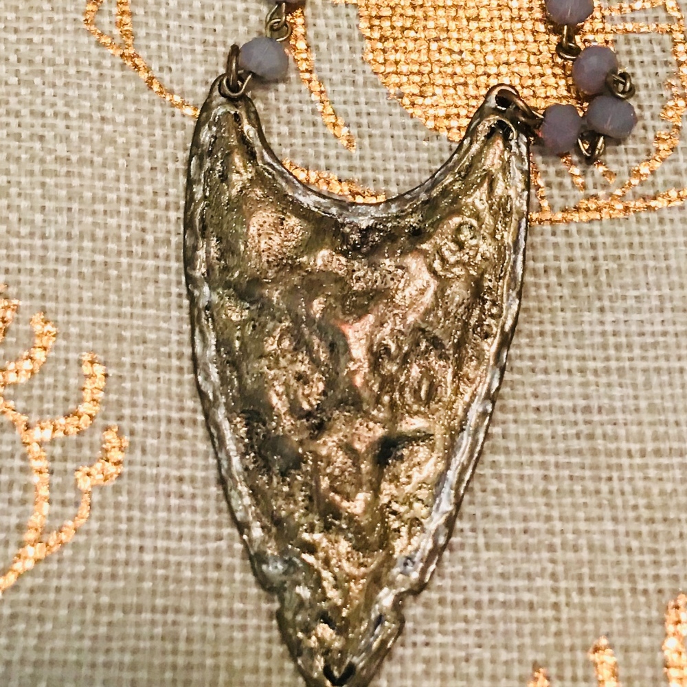 Vintage Dagger Necklace in Two-Tone